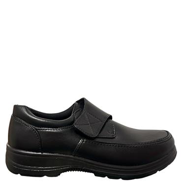 DR PATRICK GTS WIDE VEL STRAP SHOE - BLACK