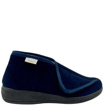 DR KELLER MEMORY FOAM SLIPPER - NAVY