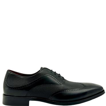 ESCAPE MENS 2TONE DRESS LACE SHOE - BLACK