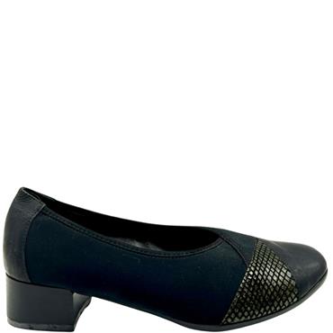 DUBARRY LDS WIDE E FIT STRETCH SHOE - BLACK PATENT