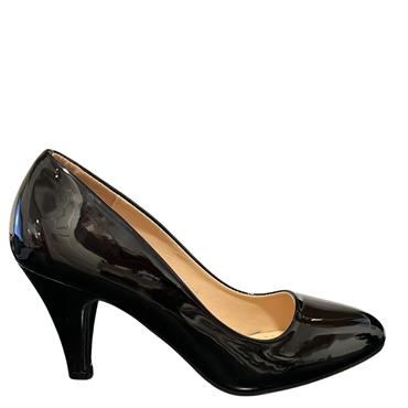ANDARINA WOMENS MED HEEL COURT SHOE - BLACK