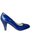 ANDARINA WOMENS MED HEEL COURT SHOE - NAVY