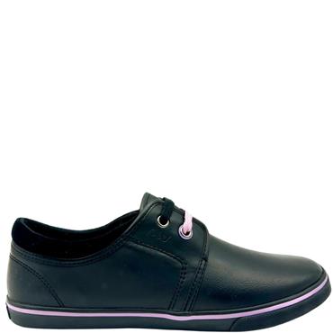 POD 2EYELET TIE SHOE - BLACK