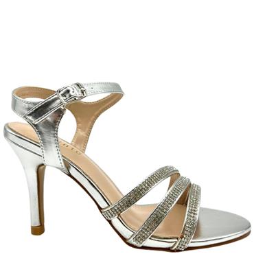SORENTO WOMENS DIAMANTE STRAP SANDAL - CRYSTAL