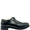 BYRON LEATHER TIE SHOE - BLACK