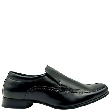 GOOR DRESS STITCH SLIP ON SHOE - BLACK