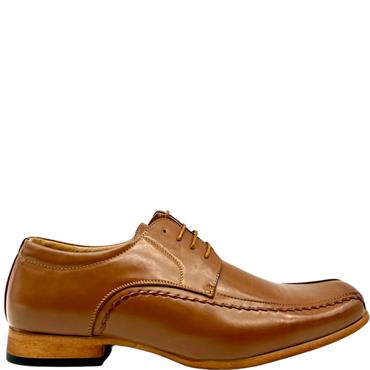 GOOR DRESS STITCH TIE SHOE - TAN