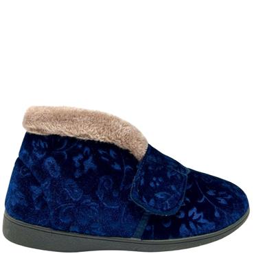 SHOE TREE LDS VEL BOOT SLIPPER - NAVY