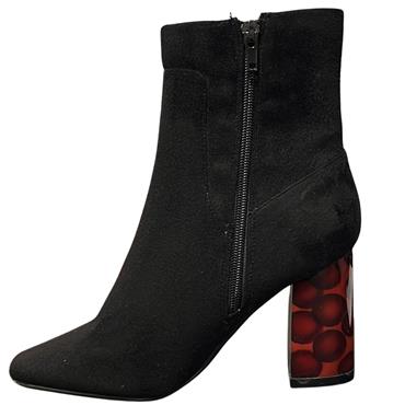 TRUFFLE ANKLE ZIP BOOT - BLACK
