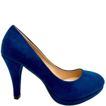HUALUNAOTE WOMENS COURT SHOE - NAVY SUEDE