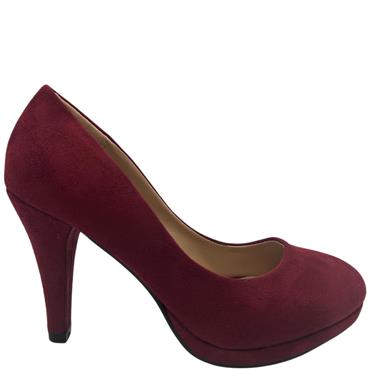 HUALUNAOTE WOMENS COURT SHOE - WINE SUEDE