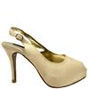 JACLIN HI HEEL S/B P/T - CAMEL