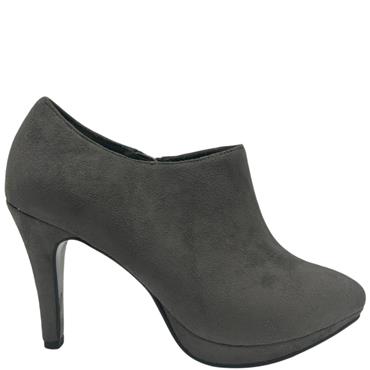 JACLIN PLATFORM ZIP SHOE - GREY