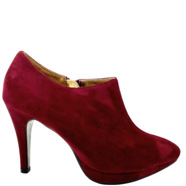 JACLIN PLATFORM ZIP SHOE - WINE