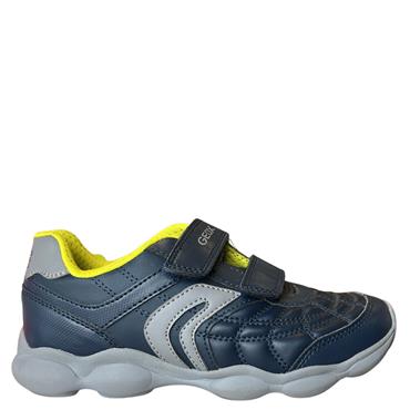 GEOX BOYS 2 STRAP VEL RUNNER - NAVY GREY