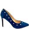GUAPISSIMA WOMENS STUD COURT SHOE - NAVY SUEDE