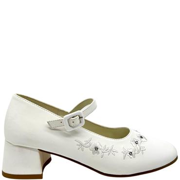 DUBARRY GIRLS COMMUNION SHOE - WHITE