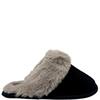 TC WOMENS FUR LINED SLIPPER - BLACK