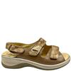 DTORRES LDS VEL STRAP SANDAL - MARRON