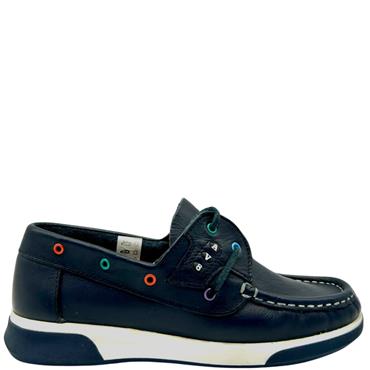 DUBARRY AV8 DECK SHOE - NAVY RAINBOW