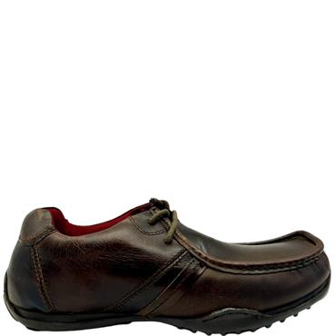 REDTAPE MENS MOCC LACE SHOE - BROWN