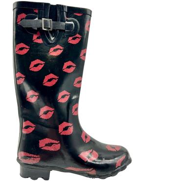 LJ & R LDS WELLY - BLACK RED