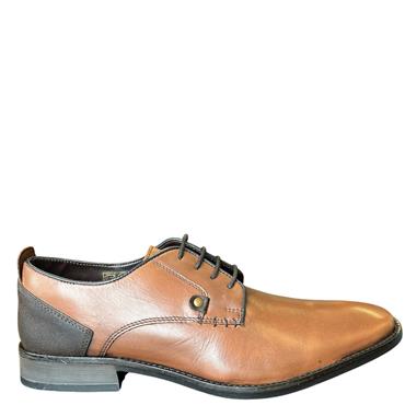 PM GENTS SHOE - BROWN LEATHER