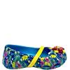 CROCS GIRLS FLORAL STRAP SHOE - BLUE