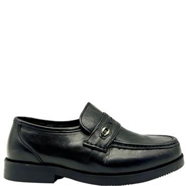 LUCA MANCINI GTS MOCC SLIP ON SHOE - BLACK