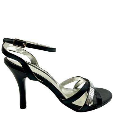 GLITZ STRAPPY SANDAL - BLACK