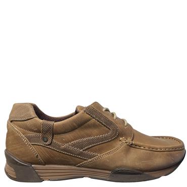 WRANGLER GENTS TIE SHOE - TAUPE SCRATCH
