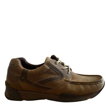 WRANGLER MENS LACE SHOE - TAN SCRATCH