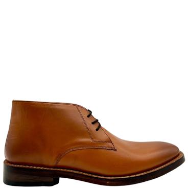 CATESBY GTS GOODYEAR 3 EYE TIE BOOT - TAN LEATHER