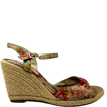 GIOSEPPO PEEPTOE WEDGE SLINGBK - TAUPE