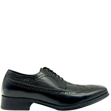MORGAN 2TONE BROGUE TIE SHOE - BLACK