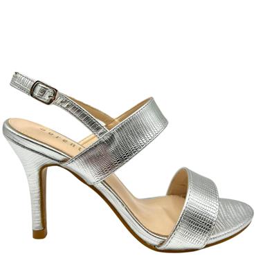 SORENTO WOMENS ANKLE STRAP SANDAL - SILVER