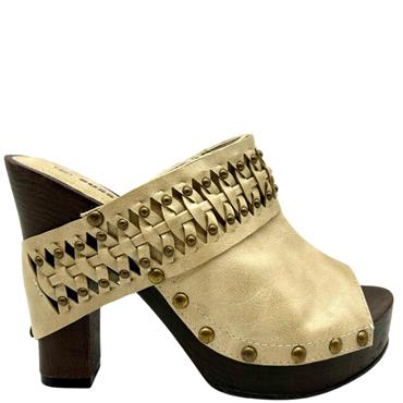 SUSST PEEPTOE CLOG - BEIGE