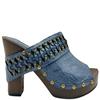 SUSST PEEPTOE CLOG - BLUE