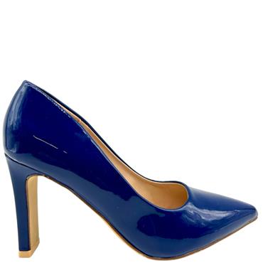 VALENTINO CONTE WOMENS COURT SHOE - NAVY PATENT