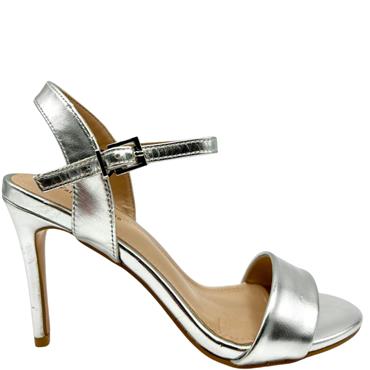 VALENTINO CONTE WOMENS STRAP SANDAL - SILVER