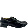 THOMAS BLUNT TOE CAP TIE SHOE - BLACK
