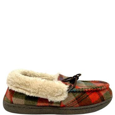 JO & JOE LDS TIE BOW MOCC CLOSED SLIPPER - BROWN