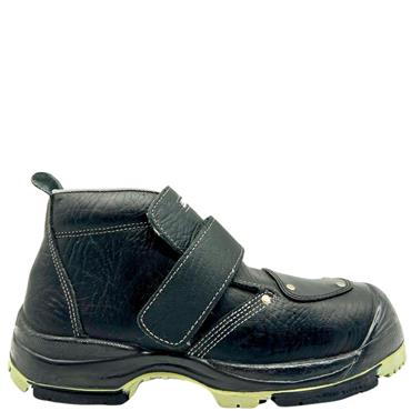 ROBUSTA TIE VELCRO BOOT - BLACK