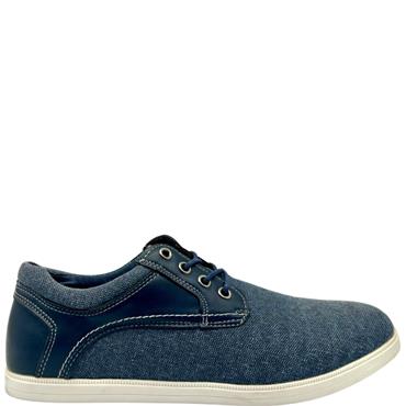 GJK MENS CASUAL LACE SHOE - NAVY