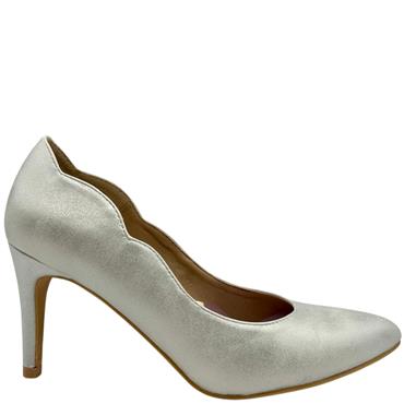 SORENTO WOMENS POINT TOE COURT SHOE - PEARL
