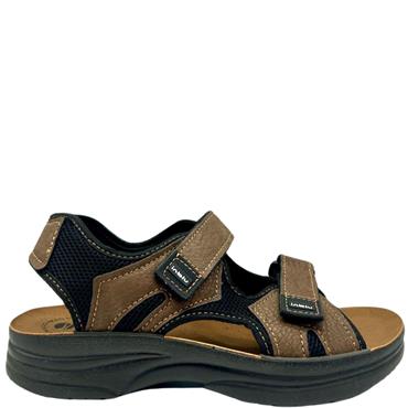 IN BLU GTS 2 STRAP VEL SANDAL - DARK BROWN