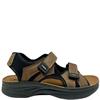 IN BLU GTS 2 STRAP VEL SANDAL - DARK BROWN