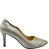 EMIS WOMENS POINT TOE COURT SHOE - SILVER