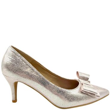 SORENTO WOMENS BOW COURT SHOE - BLUSH