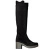 TRUFFLE ZIP HIGH LEG BOOT - BLACK